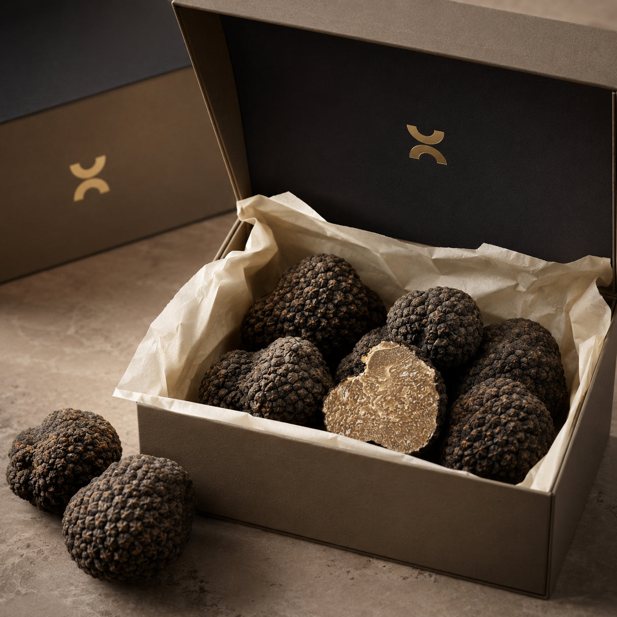 Fresh Summer Black Truffles selected for restaurants wholesalers distributors and gourmet buyers